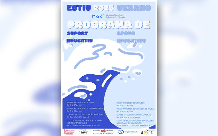 Benidorm organiza una nueva edición del Programa de Apoyo Educativo de Verano en el colegio Leonor Canalejas